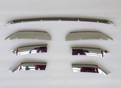 Lexus NX (14–) Декоративные накладки на решётку радиатора, 7 частей, Abs хром