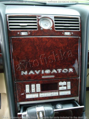 Декоративные накладки салона Lincoln Navigator 2003-2004 полный набор, с Sunroof, Ultimate Package