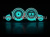 Audi 80, 90 B3, B4 светящиеся шкалы приборов - накладки на циферблаты панели приборов, дизайн № 3